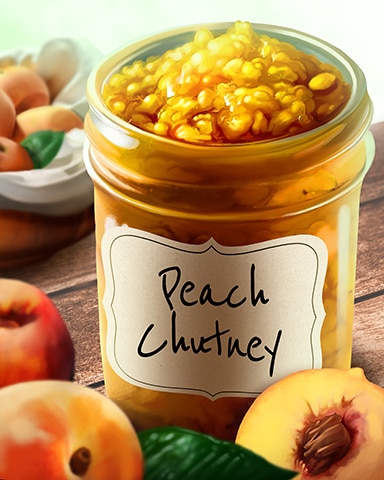 Peach Chutney Jams And Preserves Badge - Canasta HD