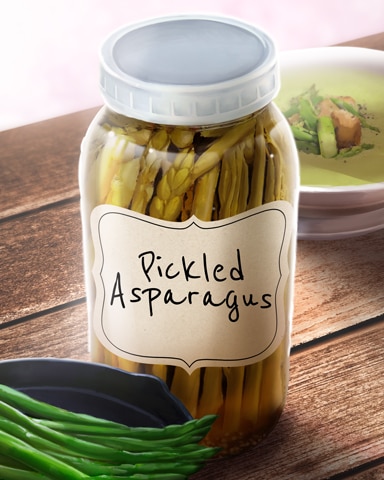 Pickled Asparagus Jams And Preserves Badge - Tri-Peaks Solitaire HD