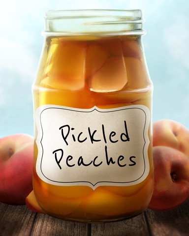 Pickled Peaches Jams And Preserves Badge - Quinn's Aquarium