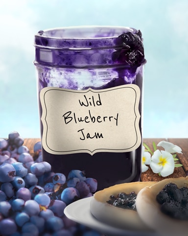 Wild Blueberry Jams And Preserves Badge - Poppit! Bingo