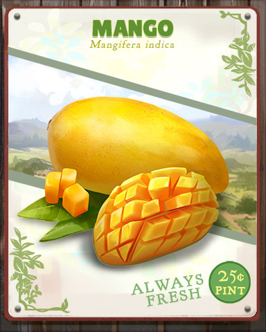 Mango Produce Badge - Mahjong Safari HD