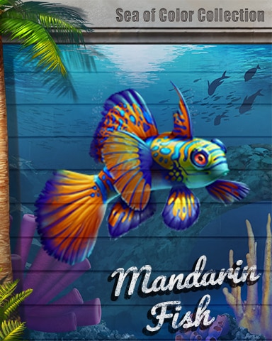 Mandarin Fish Sea Of Color Badge - Canasta HD