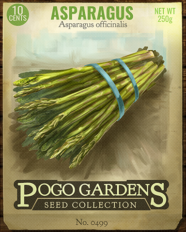 Asparagus Badge - Jet Set Solitaire