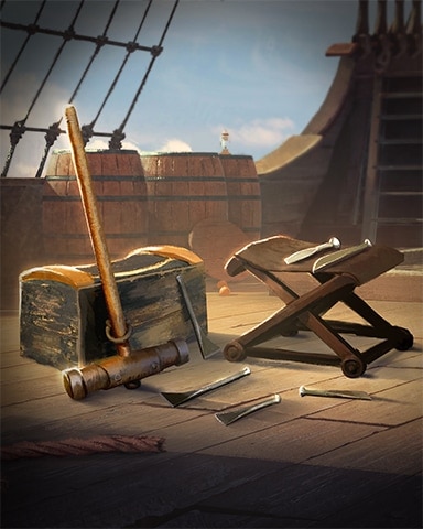 Caulking Tools Ships Ahoy Badge - Bejeweled Stars Caulking Tools Ships Ahoy Badge - Bejeweled Stars