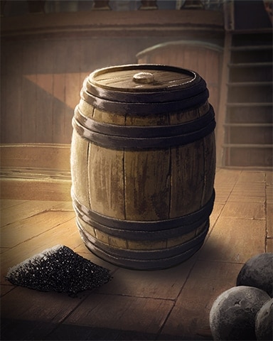 Gunpowder Keg Ships Ahoy Badge - Sweet Tooth Town Gunpowder Keg Ships Ahoy Badge - Sweet Tooth Town