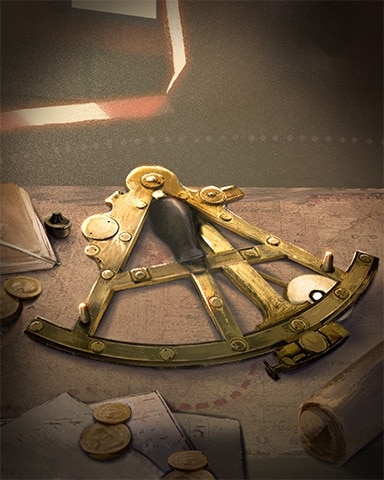 Sextant Ships Ahoy Badge - Solitaire Home Story Sextant Ships Ahoy Badge - Solitaire Home Story