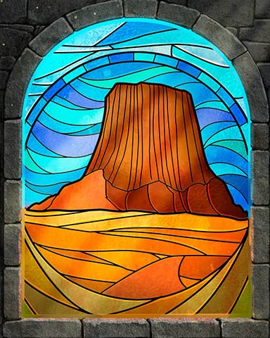 Grand Mesa Stained Glass Badge - First Class Solitaire HD