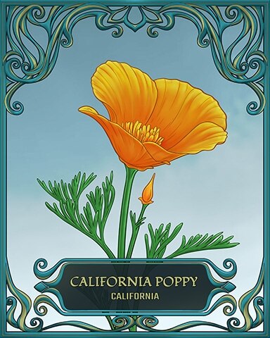 California State Flowers Badge - Jungle Gin HD California State Flowers Badge - Jungle Gin HD