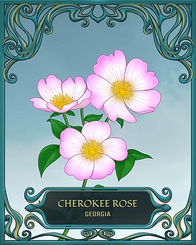 Georgia State Flowers Badge - Garden Blast