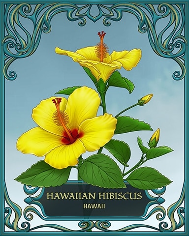 Hawaii State Flowers Badge - First Class Solitaire HD Hawaii State Flowers Badge - First Class Solitaire HD