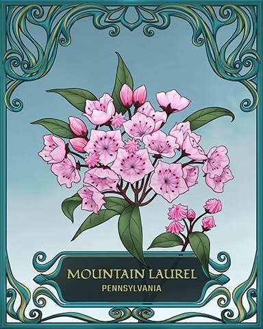 Pennsylvania State Flowers Badge - Word Whomp HD Pennsylvania State Flowers Badge - Word Whomp HD