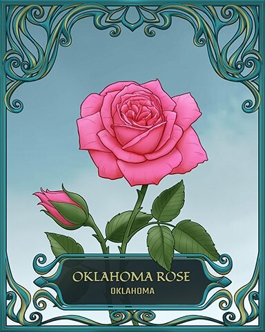 Oklahoma State Flowers Badge - Thousand Island Solitaire HD Oklahoma State Flowers Badge - Thousand Island Solitaire HD