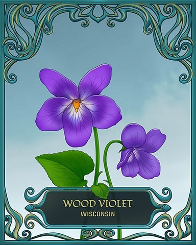 Wisconsin State Flowers Badge - Jet Set Solitaire Wisconsin State Flowers Badge - Jet Set Solitaire