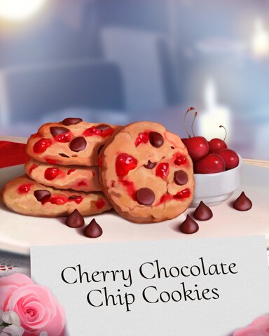 Cherry Chocolate Chip Cookies Sweets For My Sweet Badge - Spades HD