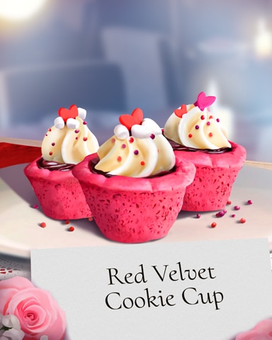 Velvet Cookie Cupcake Sweets For My Sweet Badge - Canasta HD