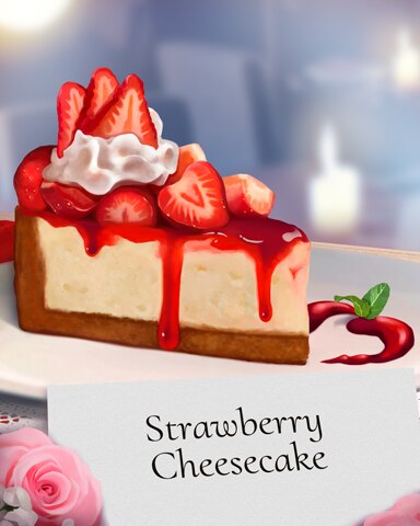 Strawberry Cheesecake Sweets For My Sweet Badge - Mahjong Safari HD