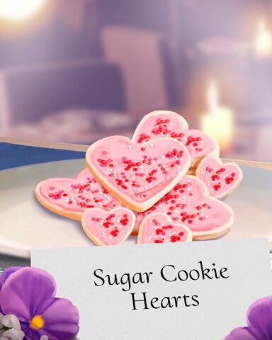 Heart Sugar Cookies Sweets For My Sweet Badge - Quinn's Aquarium