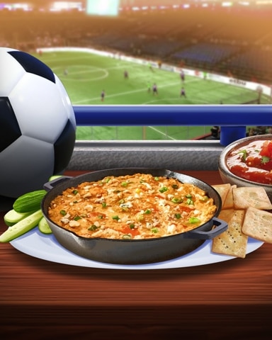 Buffalo Chicken Dip Tailgating Foods Badge - Bookworm HD Buffalo Chicken Dip Tailgating Foods Badge - Bookworm HD