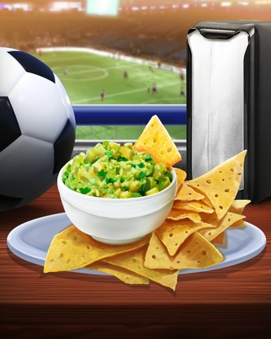Chips And Guacamole Tailgating Foods Badge - Solitaire Home Story Chips And Guacamole Tailgating Foods Badge - Solitaire Home Story