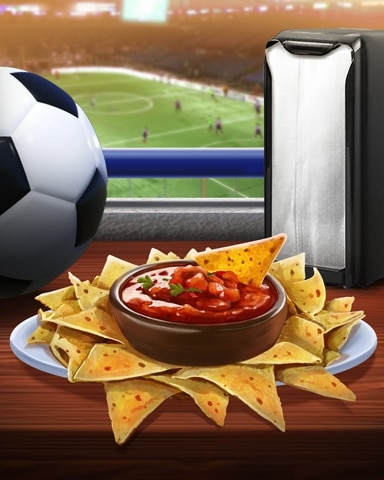 Chips And Salsa Tailgating Foods Badge - Canasta HD Chips And Salsa Tailgating Foods Badge - Canasta HD