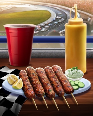 Grilled Kebabs Tailgating Foods Badge - Jungle Gin HD Grilled Kebabs Tailgating Foods Badge - Jungle Gin HD