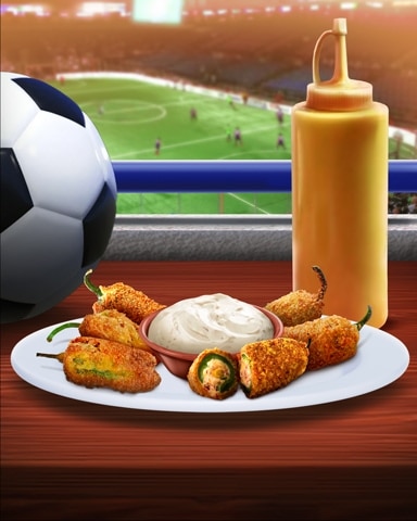 Jalapeno Poppers Tailgating Foods Badge - Word Whomp HD