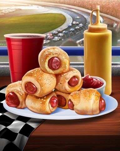 Pigs In A Blanket Tailgating Foods Badge - MONOPOLY Sudoku Pigs In A Blanket Tailgating Foods Badge - MONOPOLY Sudoku