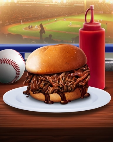 Pulled Pork Sandwiches Tailgating Foods Badge - Jungle Gin HD Pulled Pork Sandwiches Tailgating Foods Badge - Jungle Gin HD