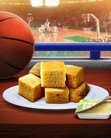 Cornbread Tailgating Foods Badge - Sweet Tooth Town Cornbread Tailgating Foods Badge - Sweet Tooth Town