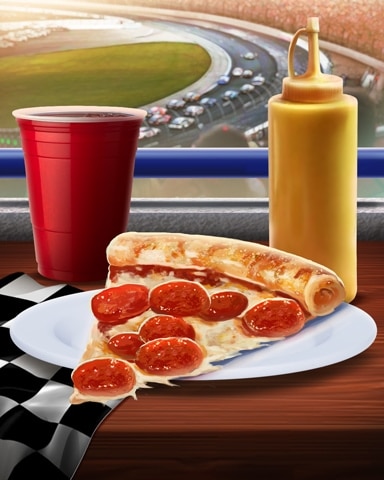 Pizza Tailgating Foods Badge - First Class Solitaire HD Pizza Tailgating Foods Badge - First Class Solitaire HD