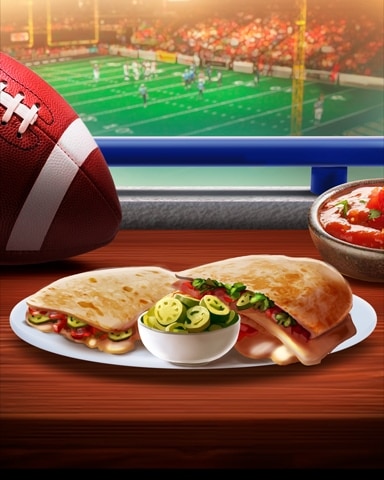 Quesadillas Tailgating Foods Badge - World Class Solitaire HD Quesadillas Tailgating Foods Badge - World Class Solitaire HD