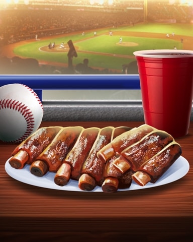 Ribs Tailgating Foods Badge - Poppit! Bingo Ribs Tailgating Foods Badge - Poppit! Bingo