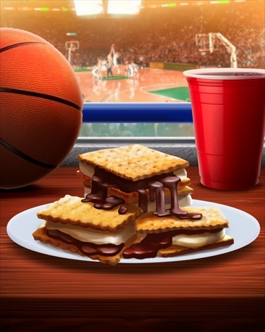 Smores Tailgating Foods Badge - World Class Solitaire HD Smores Tailgating Foods Badge - World Class Solitaire HD