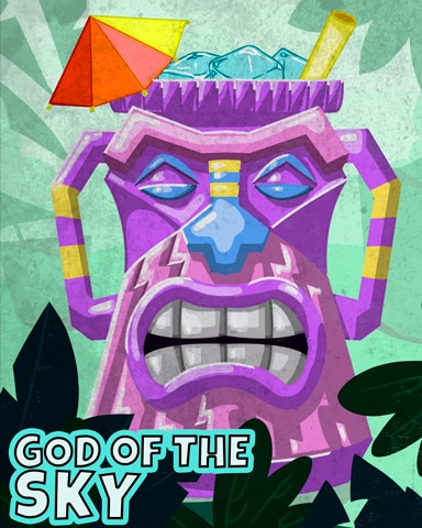 Ceramic God Of Sky Badge - Tri-Peaks Solitaire HD