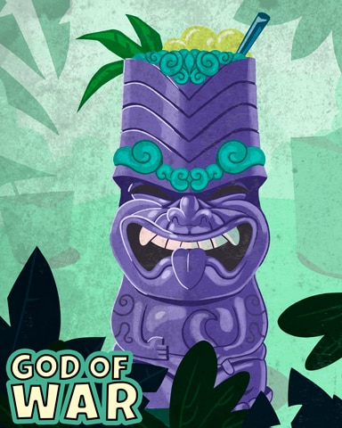 Ceramic God Of War Badge - Tri-Peaks Solitaire HD