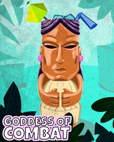 Ceramic Goddess Of Combat Badge - Word Whomp HD