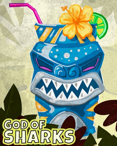 Ceramic Shark God Badge - Jungle Gin HD