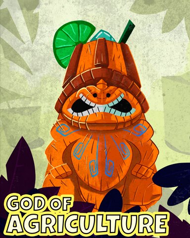 Wooden God Of Agriculture Badge - First Class Solitaire HD