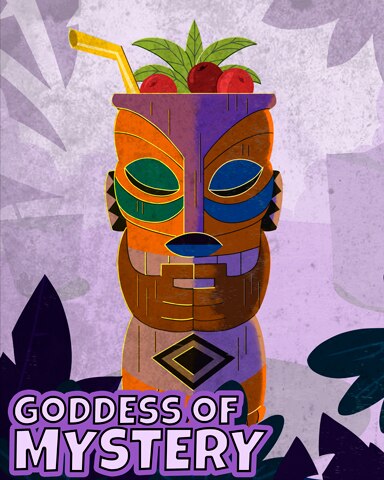 Wooden Goddess Of Mystery Badge - Spades HD