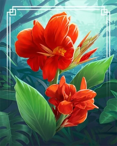 Indian Shot Tropical Flowers Badge - Jungle Gin HD