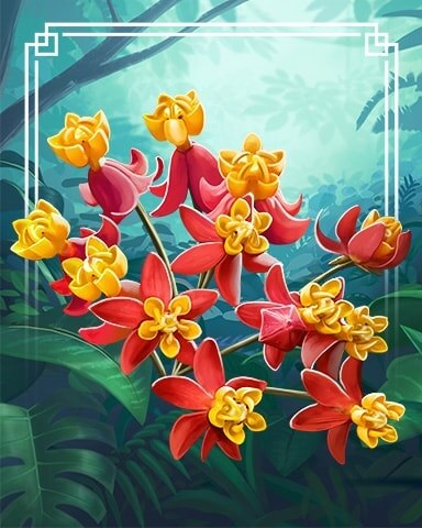 Tropical Milkweed Tropical Flowers Badge - Tri-Peaks Solitaire HD