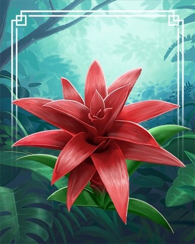 Bromeliad Tropical Flowers Badge - Word Whomp HD