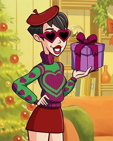 Canasta Ruby's Gift Ugly Sweaters Badge - Word Whomp HD