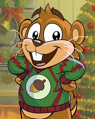 Nutty Nestor Ugly Sweaters Badge - World Class Solitaire HD Nutty Nestor Ugly Sweaters Badge - World Class Solitaire HD