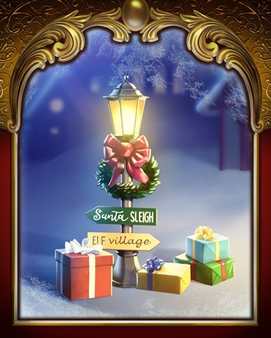 Christmas Lamp Post Victorian Village Badge - Tri-Peaks Solitaire HD