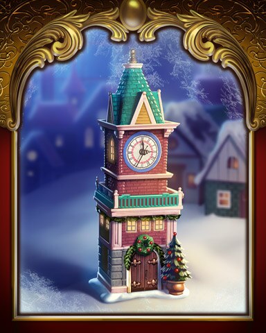 Clock Tower Victorian Village Badge - Word Whomp HD