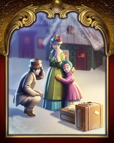 Shy Child Victorian Village Badge - First Class Solitaire HD