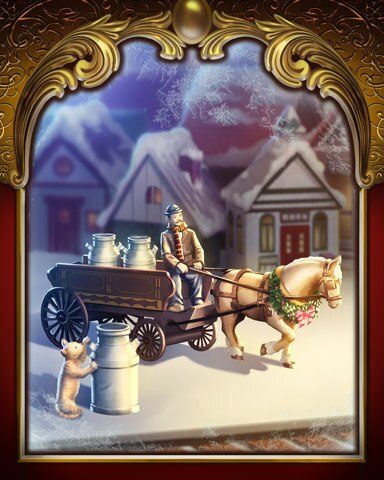 Milk Cart Victorian Village Badge - Word Whomp HD