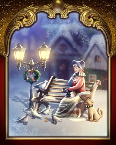 Winter Companions Victorian Village Badge - Mahjong Sanctuary