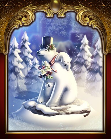 Polar Bear Victorian Village Badge - Canasta HD